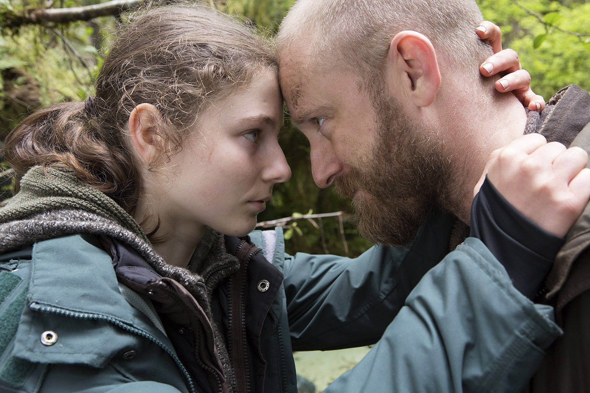 Will (Ben Foster) and his teenage daughter, Tom (Thomasin Harcourt McKenzie), live outside of society 
in Leave No Trace. Image courtesy SIFF