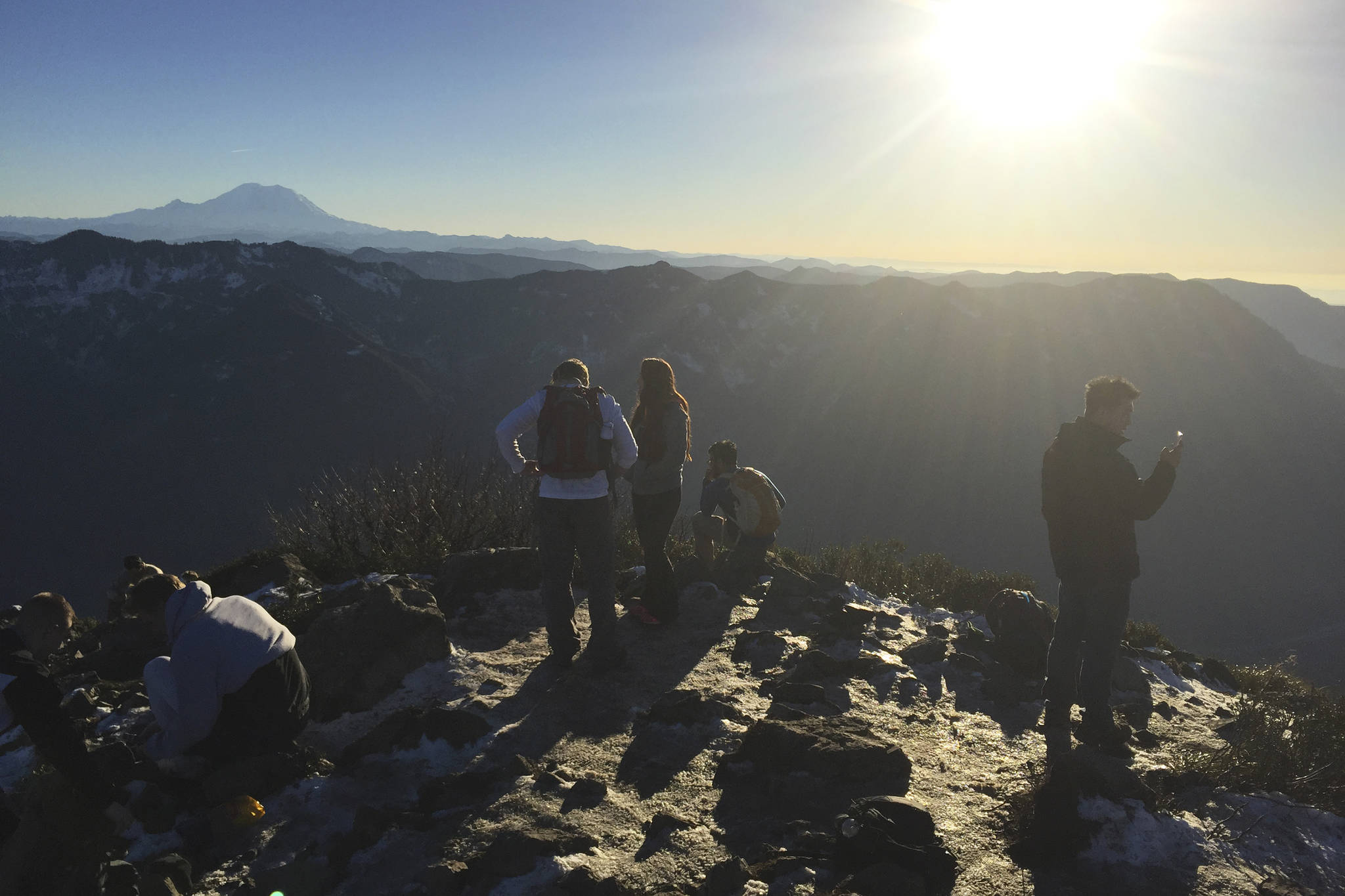 View of Rainier from Mailbox Peak. Photo by Sara Bernard